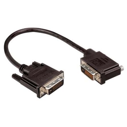 L-Com, Male DVI to Male DVI  Cable, 10ftBlack sheathAluminium/Polyester shielding [DVIDD-RA4-10]; 287-240