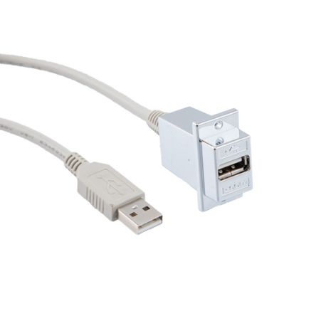 L-Com USB 2.0, Male USB A to Female USB A, 36in [ECF504-36AAS]; 287-246