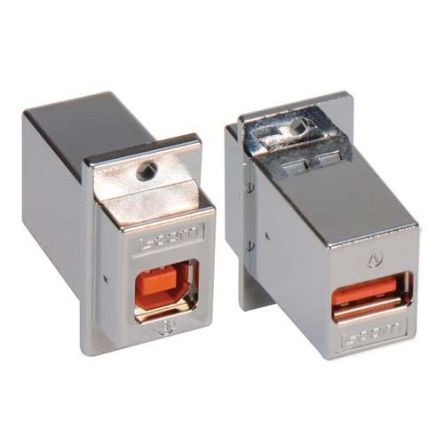 L-Com Straight, Panel Mount, Plug- Single Port Type Type A, Type B USB Connector [ECF504-BAS-HR]; 287-252