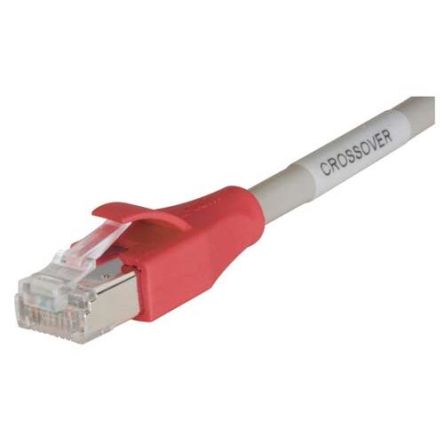 L-ComTRD, 7ft Cat5e, Grey RJ45 to Male RJ45 Male, Aluminium/Polyester Foil Shielded, Terminated PVC Sheath [TRD855XCR-7]; 287-300