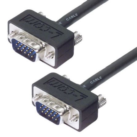 L-Com Male D-Sub to Male D-Sub SVGA Cable, 5ft Black [CTL3VGAMM-5T]; 287-338