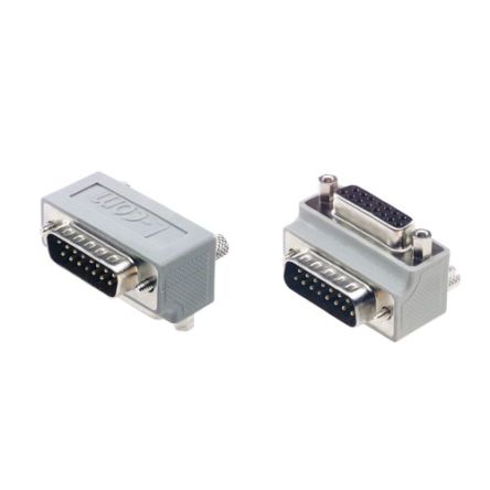 L-Com D Sub Adapter Male 15 Way D-Sub to Female 15 Way D-Sub [DG9015MF1]; 287-348