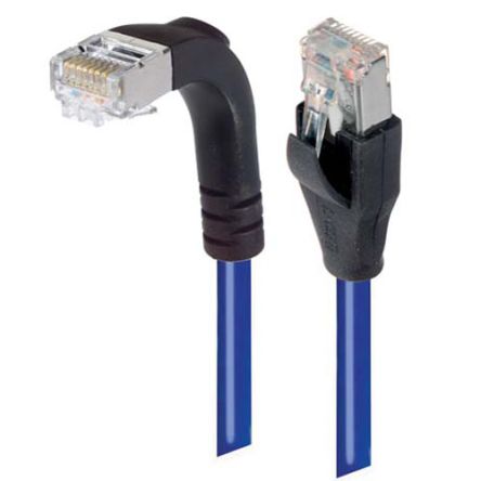 L-ComTRD, 1m Cat6, Blue RJ45 to Male RJ45 Male, Copper Braid Shielded, Terminated PVC Sheath [TRD695SRA1BL-1]; 287-363