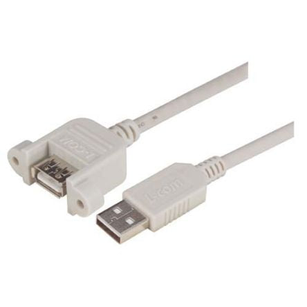 L-Com USB 2.0, Male USB to Male USB A, 2m [UPMAA-2M]; 287-413