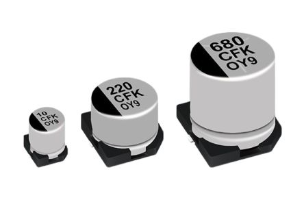 Panasonic 100μF Aluminium Electrolytic Aluminium Capacitors 6.3V dc, Surface Mount - EEEHC0J101P [EEEHC0J101P]; 287-899