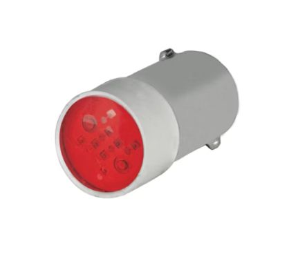 EAO Red Push Button LED for Use with Push Button Lamp [46-39J.0287]; 288-186