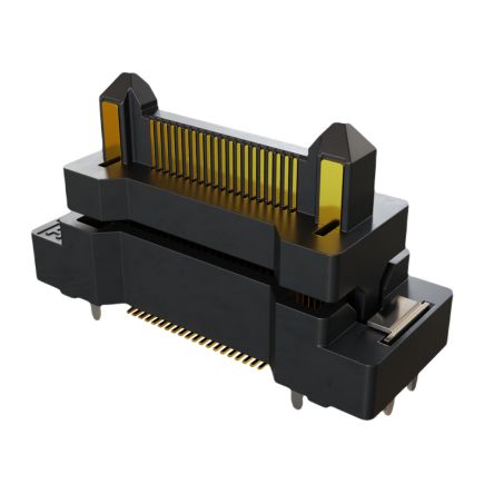 HARWIN FLECTO Series Vertical Surface PCB Header, 40 Contact(s), 0.5 mm Pitch, 2 Row(s), Shrouded [F11-20004042R]; 288-407