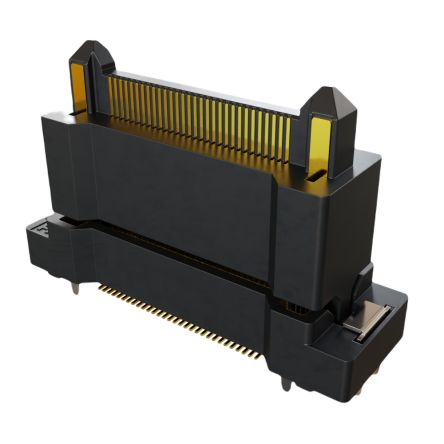 HARWIN FLECTO Series Vertical Surface PCB Header, 60 Contact(s), 0.5 mm Pitch, 2 Row(s), Shrouded [F11-20106042R]; 288-428