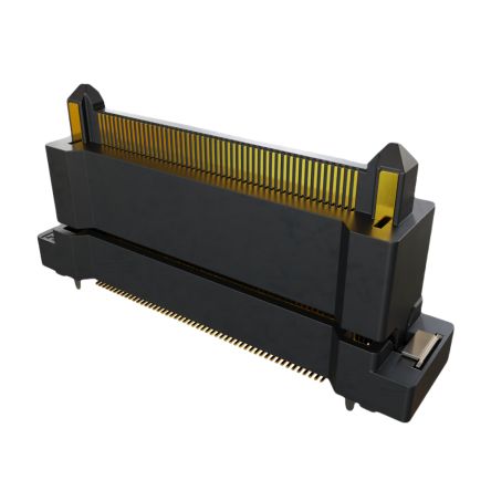HARWIN FLECTO Series Vertical Surface PCB Header, 100 Contact(s), 0.5 mm Pitch, 2 Row(s), Shrouded [F11-20110042R]; 288-434