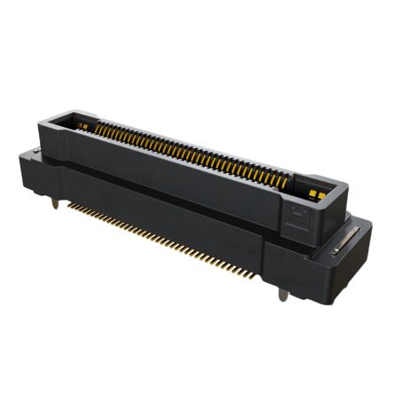 HARWIN FLECTO Series Vertical Surface PCB Header, 80 Contact(s), 0.5 mm Pitch, 2 Row(s), Shrouded [F11-10008042R]; 288-447
