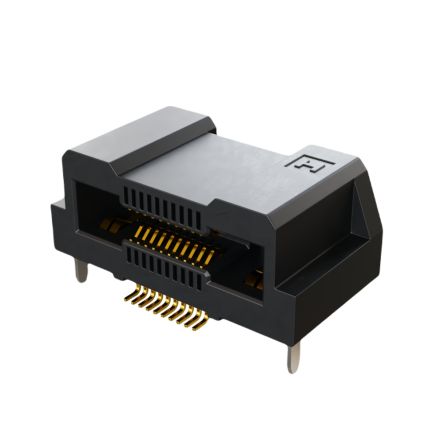 HARWIN FLECTO Series Horizontal Surface PCB Header, 20 Contact(s), 0.5 mm Pitch, 2 Row(s), Shrouded [F11-11102042R]; 288-456