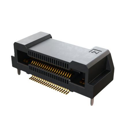 HARWIN FLECTO Series Horizontal Surface PCB Header, 40 Contact(s), 0.5 mm Pitch, 2 Row(s), Shrouded [F11-11104042R]; 288-458