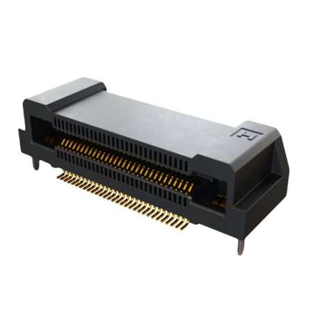 HARWIN FLECTO Series Horizontal Surface PCB Header, 60 Contact(s), 0.5 mm Pitch, 2 Row(s), Shrouded [F11-11106042R]; 288-462