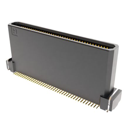 HARWIN FLECTO Series Vertical Surface PCB Header, 80 Contact(s), 0.635 mm Pitch, 2 Row(s), Shrouded [F20-10208045R]; 288-464
