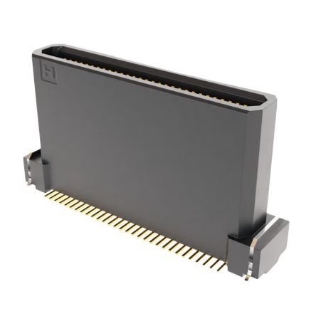HARWIN FLECTO Series Vertical Surface PCB Header, 60 Contact(s), 0.635 mm Pitch, 2 Row(s), Shrouded [F20-10206045R]; 288-585
