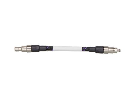 Molex 73239 Series Male 1 mm Plug to Female 1 mm Armored Jack, 304.8mm, MXR 110 Coaxial, Terminated50 Ω [732390610]; 288-630