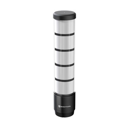 Werma RST 56 Series Blue, Green, Red, White, Yellow Buzzer Signal Tower, 5 Lights, 24 V, Base Mounting [686.590.35]; 289-077
