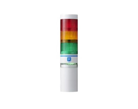 Patlite WIO-B1S Series Amber, Green, Red Signal Tower for Use with LR6, 24 V dc, LED Bulb, DC, IP65 [WIO-B1S-001]; 291-793