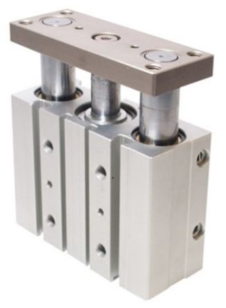RS PRO Pneumatic Guided Cylinder - 16mm Bore, 50mm Stroke, Double Acting [0]; 291-813