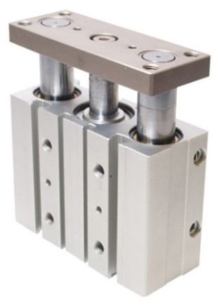 RS PRO Pneumatic Guided Cylinder - 16mm Bore, 75mm Stroke, Double Acting [0]; 291-814