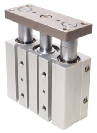 RS PRO Pneumatic Guided Cylinder - 20mm Bore, 30mm Stroke, Double Acting [0]; 291-819
