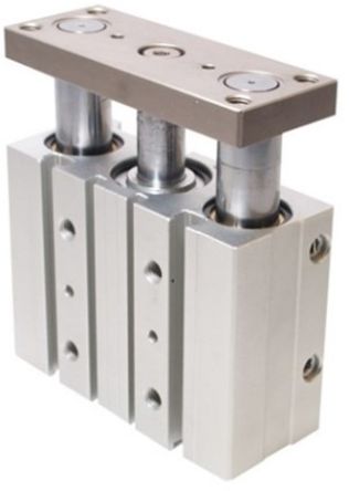 RS PRO Pneumatic Guided Cylinder - 20mm Bore, 200mm Stroke, Double Acting [0]; 291-826
