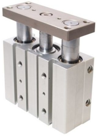 RS PRO Pneumatic Guided Cylinder - 25mm Bore, 40mm Stroke, Double Acting [0]; 291-829