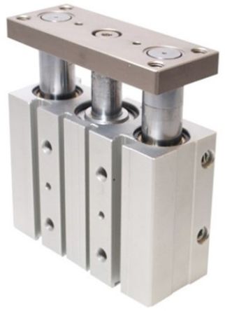 RS PRO Pneumatic Guided Cylinder - 32mm Bore, 50mm Stroke, Double Acting [0]; 291-836