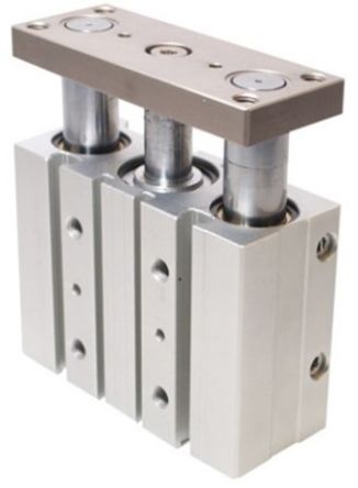 RS PRO Pneumatic Guided Cylinder - 40mm Bore, 50mm Stroke, Double Acting [0]; 291-847