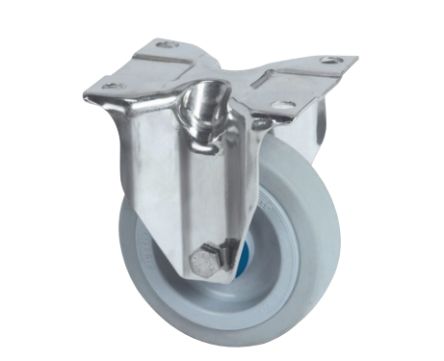 Tente Fixed Castor Wheel, 300kg Capacity, 160mm Wheel [8378 UFD 160/46 P63 GRIS]; 292-236