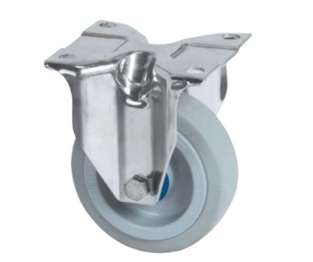 Tente Fixed Castor Wheel, 400kg Capacity, 200mm Wheel [8378 UFD 200/46 P63 GRIS]; 292-238