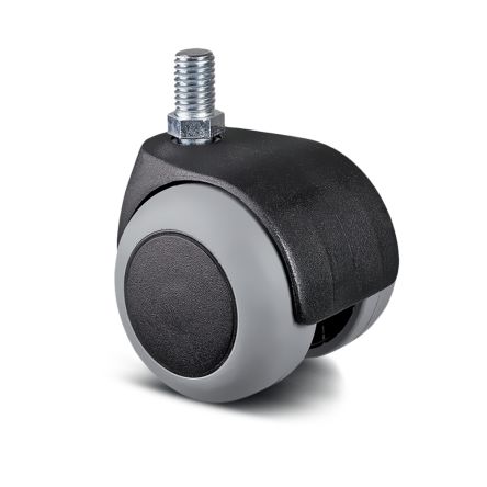 Tente Swivel Castor Wheel, 40kg Capacity, 50mm Wheel [AA20 PJI 050 S70-10X15 NOIR]; 292-276