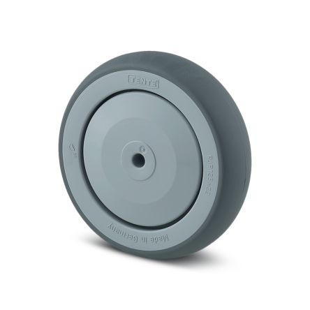 Tente Grey Polypropylene Heavy Duty, Precision Ball Bearing Trolley Wheel, 100kg [PJP 100/32-D8 LM36,5]; 292-310