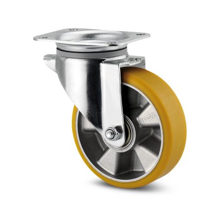 Tente Swivel Castor Wheel, 350kg Capacity, 160mm Wheel [3470 ITP 160/50 P63 92SH]; 292-364