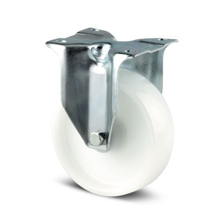 Tente Fixed Castor Wheel, 200kg Capacity, 80mm Wheel [3478 UOR 080/30 P62 BLANC]; 292-377