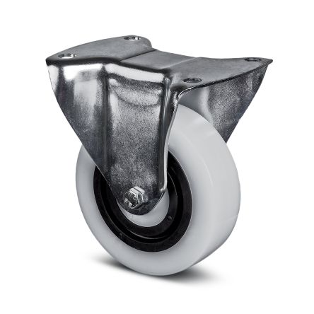 Tente Fixed Castor Wheel, 200kg Capacity, 125mm Wheel [3478 HUR 125/36 P62 NOIR]; 292-387