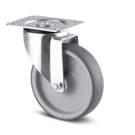 Tente Swivel Castor Wheel, 70kg Capacity, 80mm Wheel [3370 PJO 080/28 P62]; 292-395
