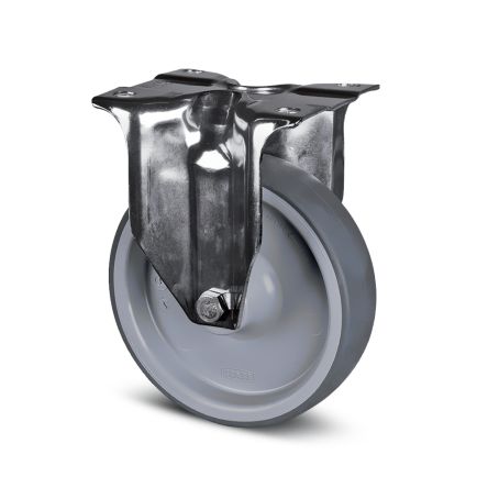 Tente Fixed Castor Wheel, 80kg Capacity, 100mm Wheel [8378 PJD 100/32 P62]; 292-455