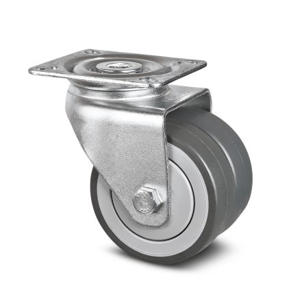 Tente Swivel Castor Wheel, 85kg Capacity, 75mm Wheel [1970 PJP 075/25 P50]; 292-520