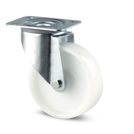 Tente Swivel Castor Wheel, 200kg Capacity, 80mm Wheel [3470 UOR 080/30 P62 BLANC]; 292-617