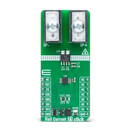 MikroElektronika DC To 5MHz Bandwidth, Galvanically Isolated Current Sensor From Allegro Microsystems Magnetic Current [MIKROE-6449]; 296-106