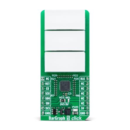 MikroElektronika MIKROE-6293, 12 Bit PWM LED Driver With Internal Oscillator, TLC5947 24 Channel LED Driver LED Driver [MIKROE-6293]; 296-115