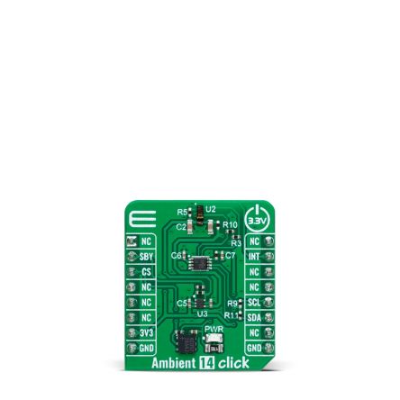 MikroElektronika TMD2755 ALS and Proximity Sensor Module Proximity Sensor Development Module for TMD2755 And Other [MIKROE-6255]; 296-136