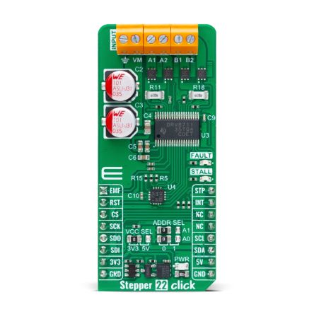 MikroElektronika Bipolar Stepper Motor Gate Driver From Texas Instruments Motor Controller for DRV8711 for And More, [MIKROE-6206]; 296-165