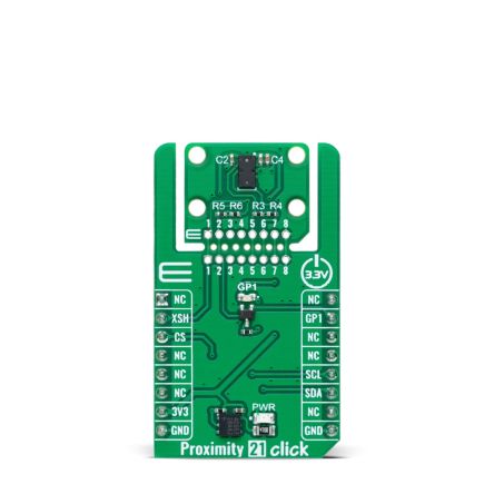 MikroElektronika Time Of Flight High Accuracy Proximity Sensor With Extended Temperature Capability Proximity Sensor [MIKROE-6286]; 296-167