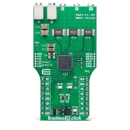 MikroElektronika Automotive Gate-Driver IC From Toshiba Semiconductor Motor Controller for TB9083FTG for And Automotive [MIKROE-6337]; 296-170