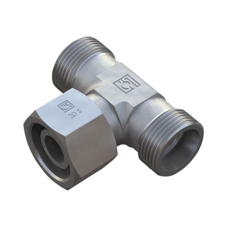 Stauff Hydraulic Male Stud, FI-ETD-10L-V-W3-DKO [FI-ETD-10L-V-W3-DKO]; 296-386