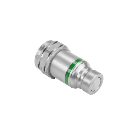 Stauff Carbon Steel Male Hydraulic Quick Connect Coupling, G 1/2 Male [QRC-FF-12-M-G08-BP-W3]; 296-411