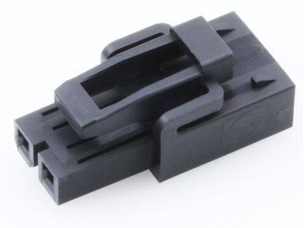 Molex 215913 Series Horizontal Press Fit PCB Header, 2 Contact(s), 4.2 mm Pitch, 1 Row(s), Shrouded [2159131002]; 296-971