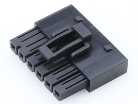 Molex 215913 Series Horizontal Press Fit PCB Header, 6 Contact(s), 4.2 mm Pitch, 1 Row(s), Shrouded [2159131006]; 296-974